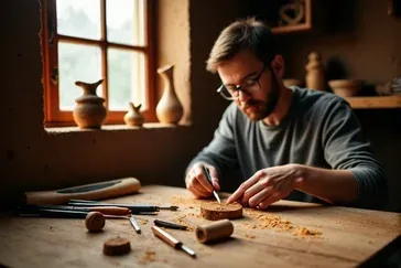 Rzeźbienie w drewnie dla początkujących: Kompletny Przewodnik po Sztuce Snycerstwa